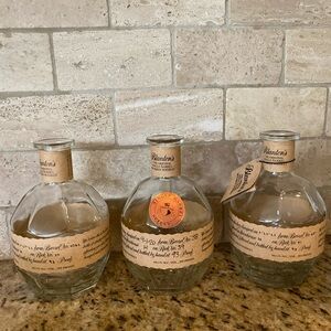 3 Blanton’s empty bottles